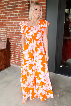 Into The Sunset Floral Maxi Dress
