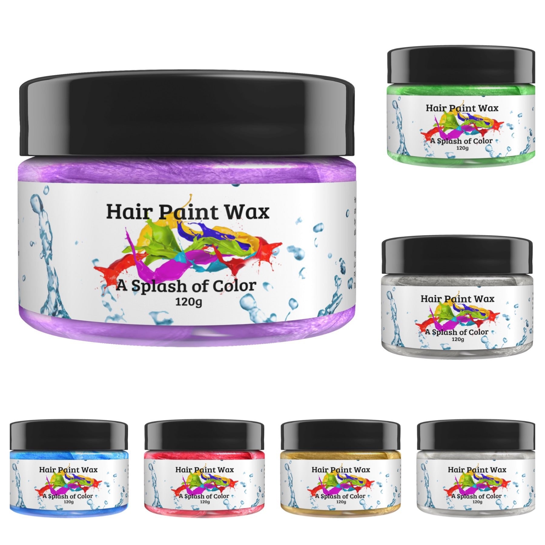 7 Colors Hair Paint Wax Hair Paint Wax Llc