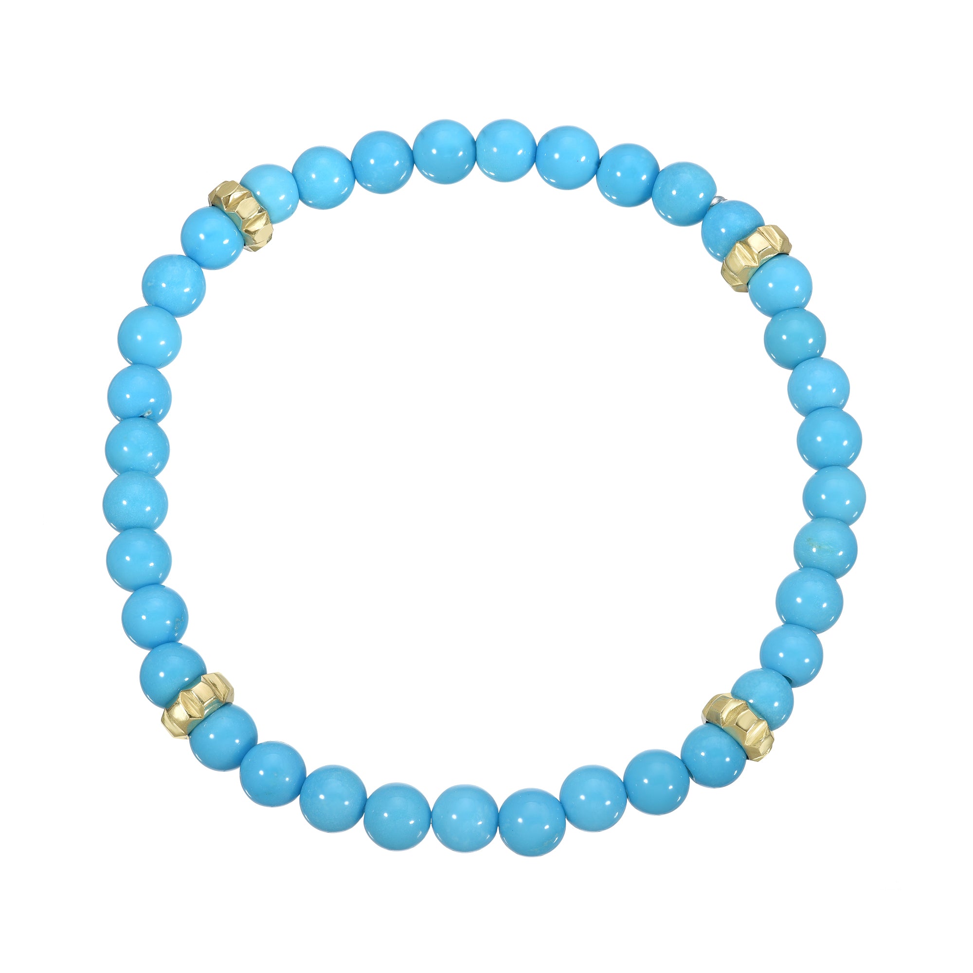 Sleeping Beauty Turquoise Bead Bracelet