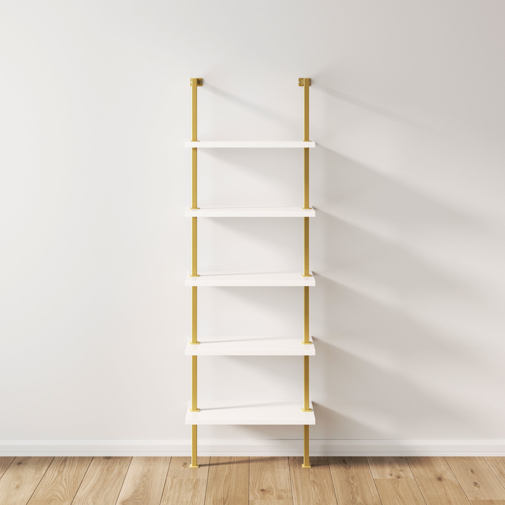 White-Gold / 5 Shelves