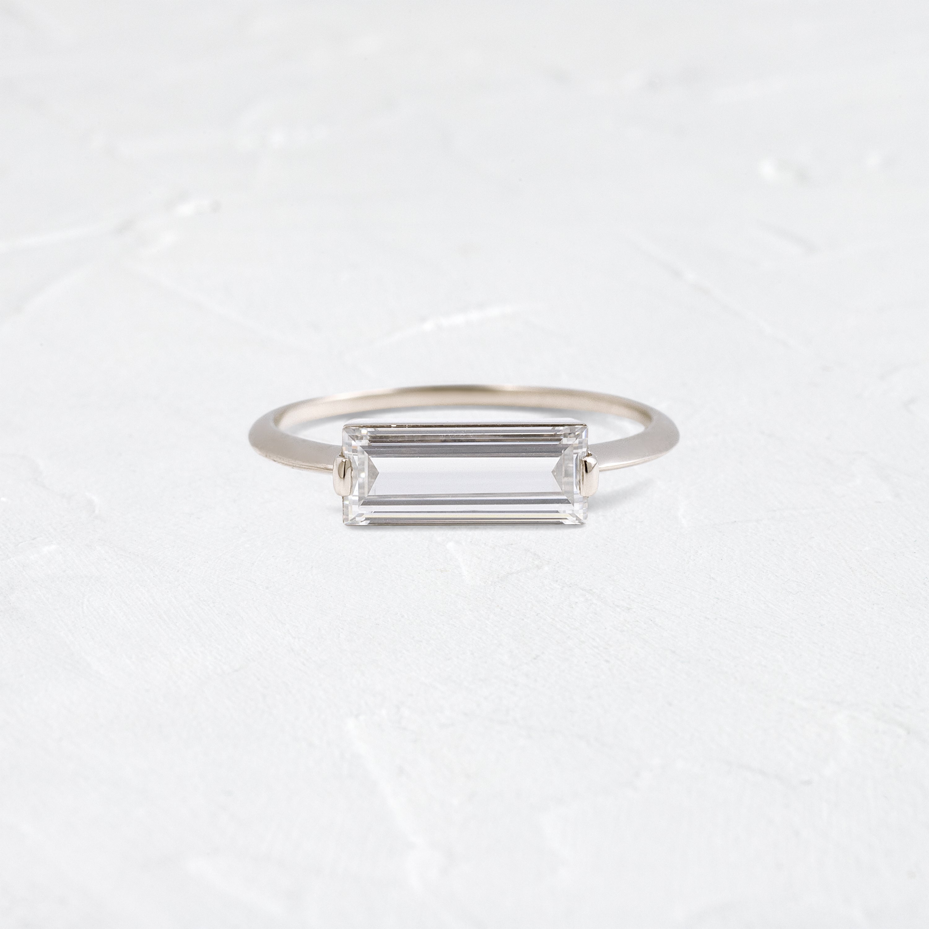 Balladeer Ring, 1.52ct. Lab-Grown Baguette Cut