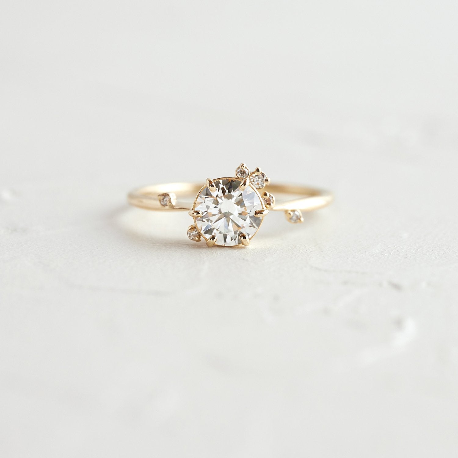 To A Flame Ring, Round Diamond | Melanie Casey Fine Jewelry