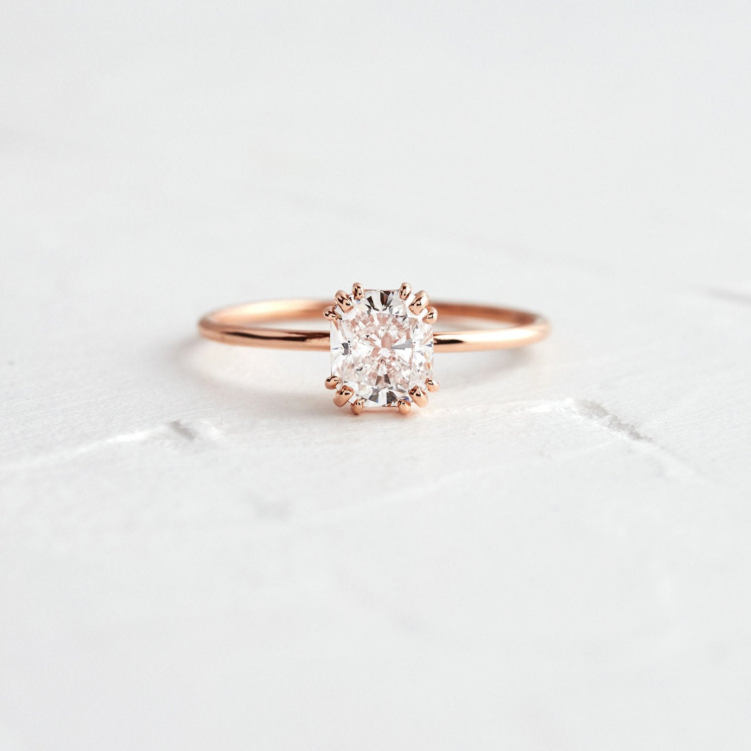 Unveiled Ring, Cushion Cut Diamond | Melanie Casey Fine Jewelry