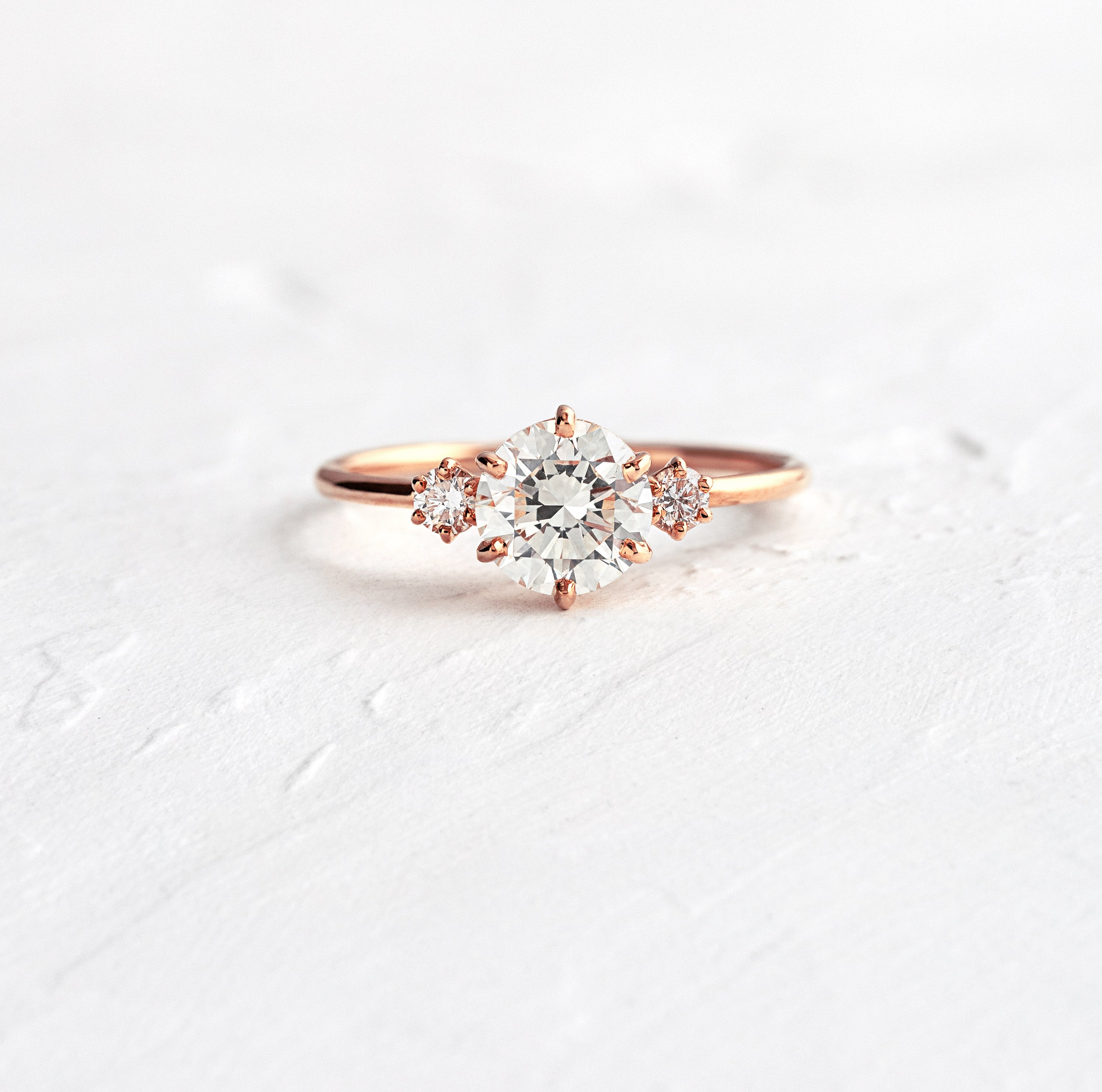 Diamond Tempo Ring, Round Cut Diamond | Melanie Casey