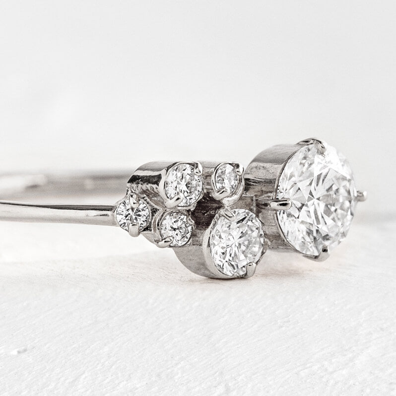 Diamond Indie Ring | Unique Cluster | Melanie Casey Fine Jewelry