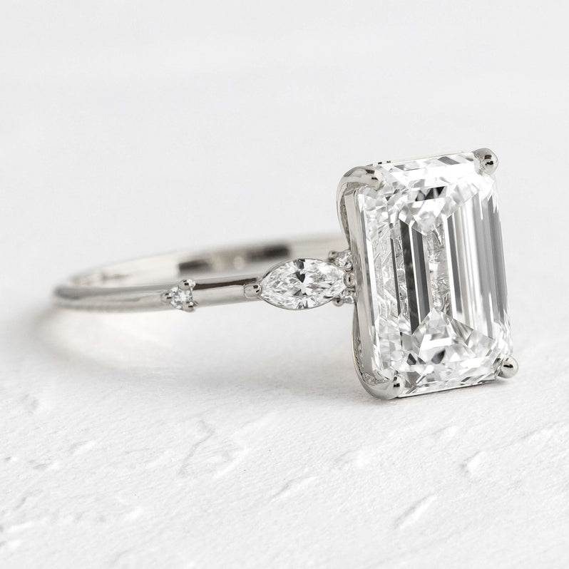 Windlass Ring, Emerald Cut Diamond | Melanie Casey Fine Jewelry