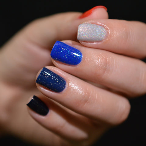 BLUSH Lacquers Yacht Club Collection in an easy patriotic summer manicure