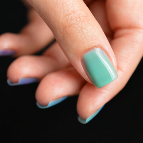 EASY & Simple Nails! Easy Mint Green and Orange Nail Art / SUMMER Nails -  YouTube