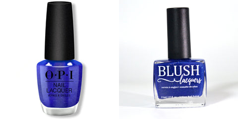 OPI Scorpio Seduction vs. BLUSH Lacquers Skipper Nail Polish Comparison