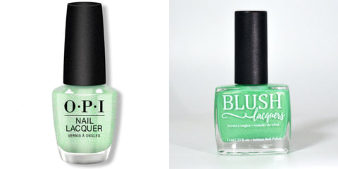 OPI Taurus-t Me vs. BLUSH Lacquers Carnival Glass Nail Polish Comparison