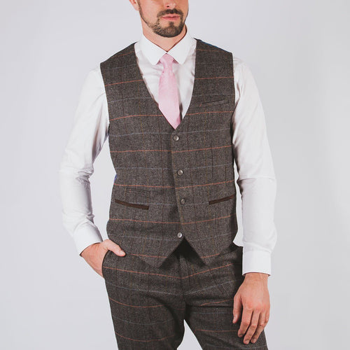 Harold Green Tweed waistcoat – Leonard Silver