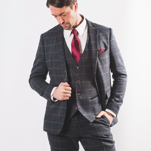 Check herringbone tweed jacket Berlin fit - Regular, Le 31