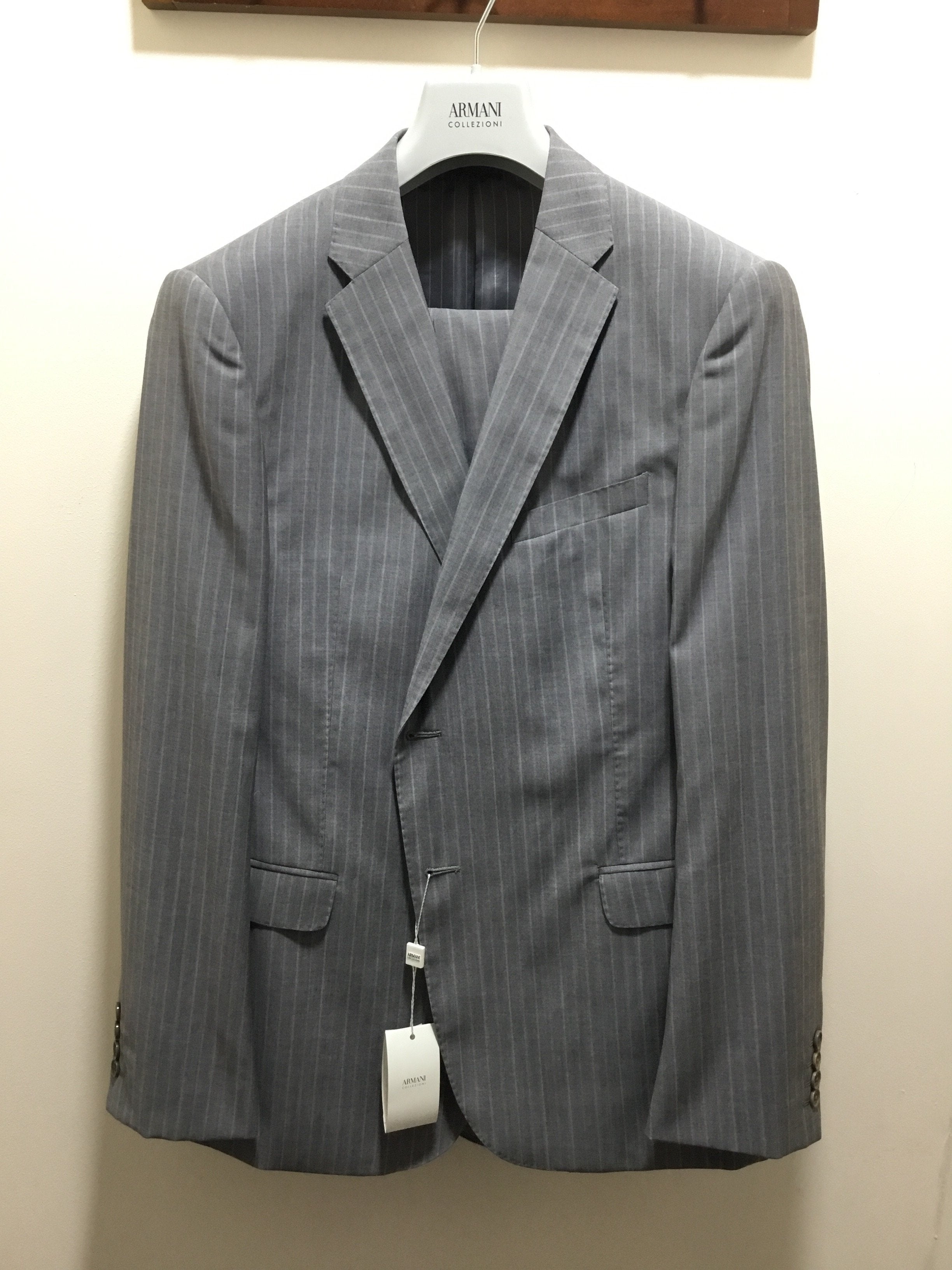 armani pinstripe suit