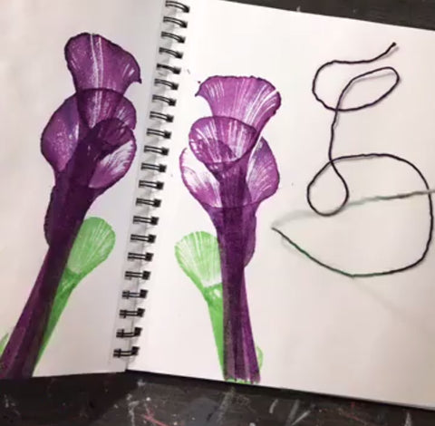 Calla Lily Flower String Painting Best Flower Wallpaper