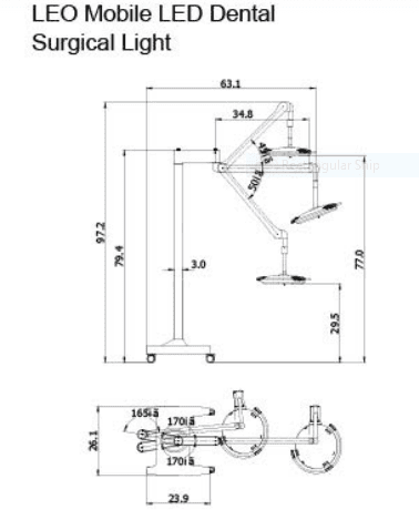 ADS Leo Mobile Led dental Surgical Light A0605651