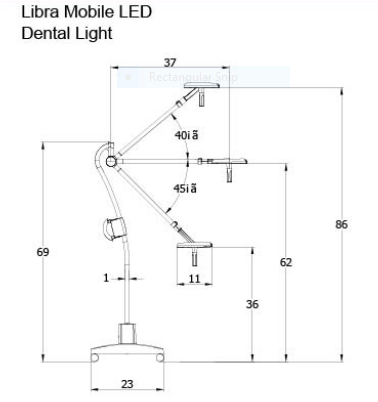 ADS Libra Mobile Led Dental Light A0605641