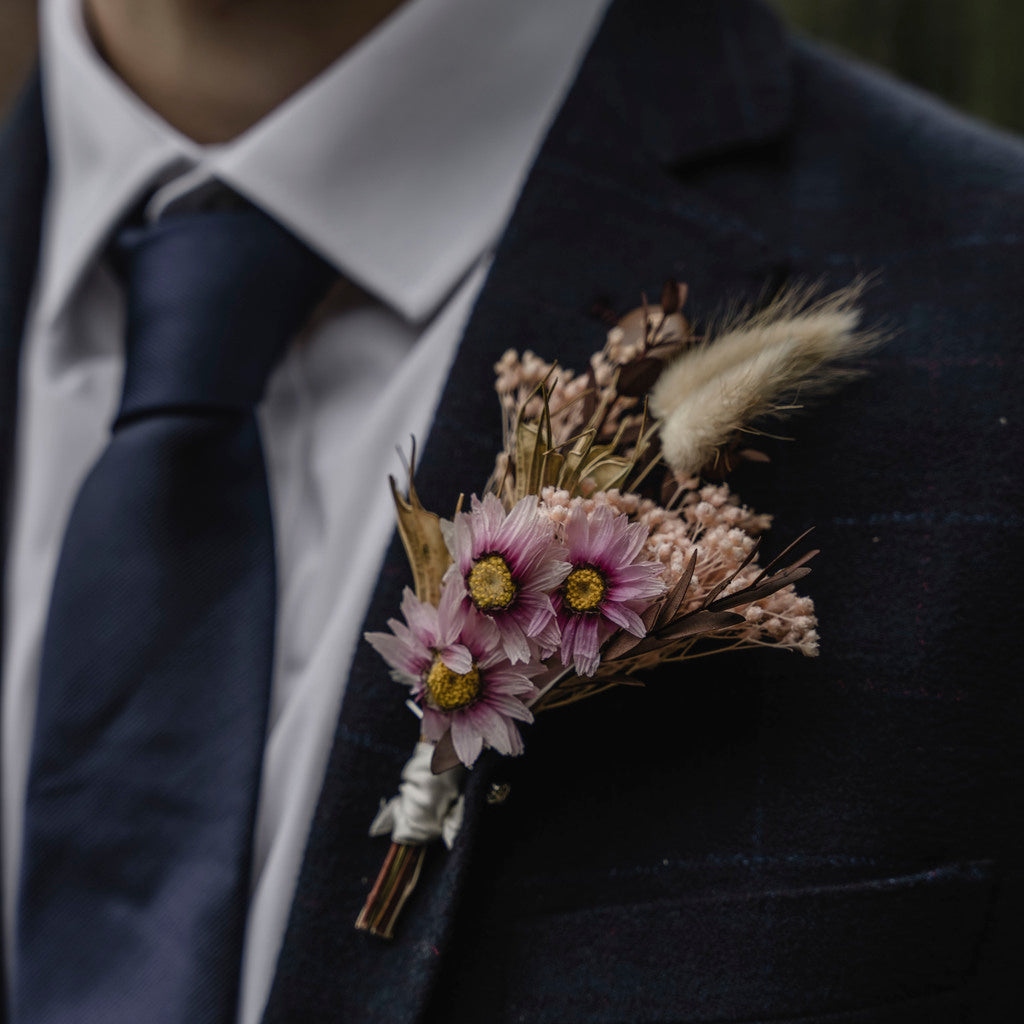 Buttonhole for the Groom and all the boys of the male party