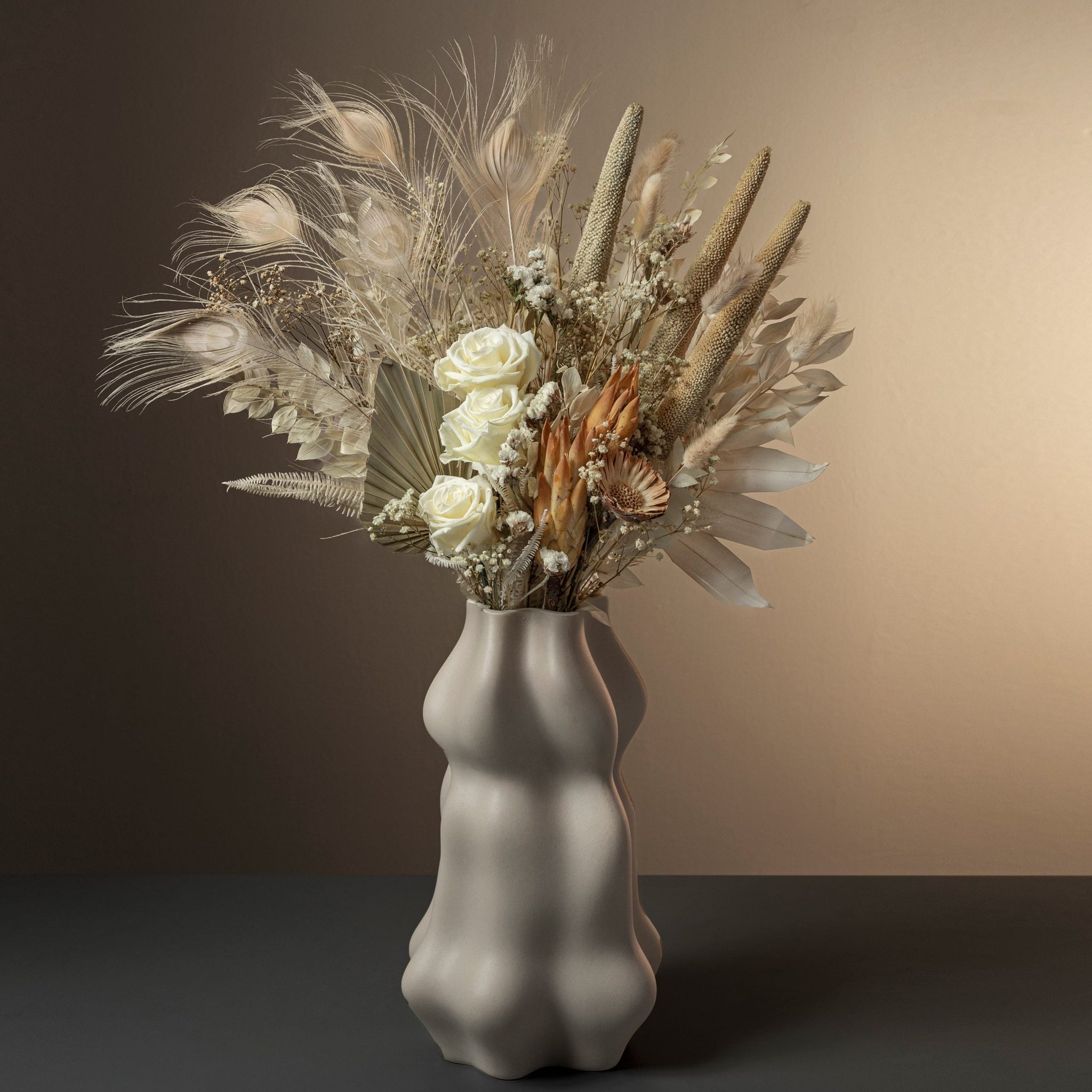 Bleached Haze Dried Flowers in jar Bleached Haze Dried Flowers