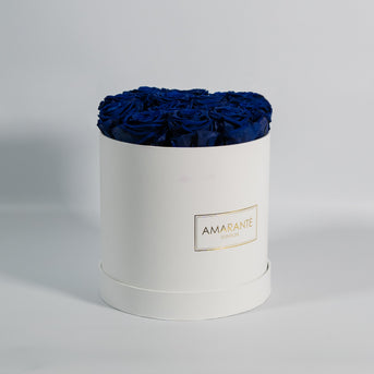 Luxurious deep blue birthday flowers with tranquillising blue petals