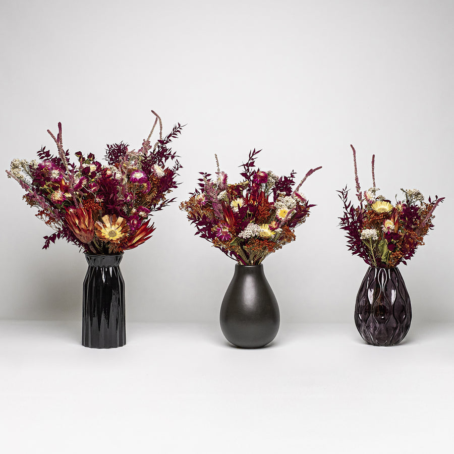 Choose between three different size dried flower bouquets in our Tender Bloom collection.