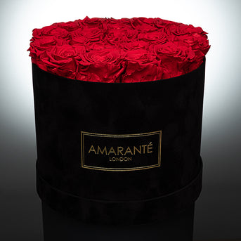 Red Velvet hatbox of  Forever enchanted rose