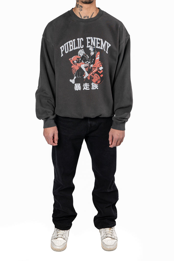 全国割引 Public Enemy Crewneck Sweatshirt - トップス