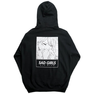 sad anime girl hoodie