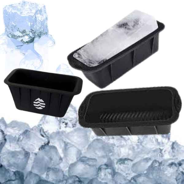 Ice Barrel Ice Block Mold (1 Mold) for Extra Large Ice Blocks (7 lbs) -  Large Ice Cubes for Freezer - Silicone Ice Mold with reinforced Steel