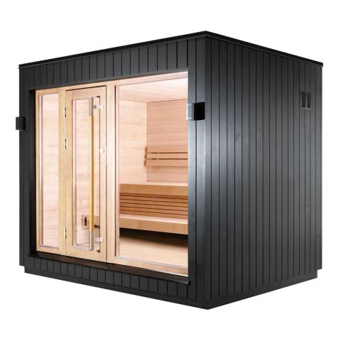 SaunaLife Model G7 Pre-Assembled Outdoor Home Sauna description image