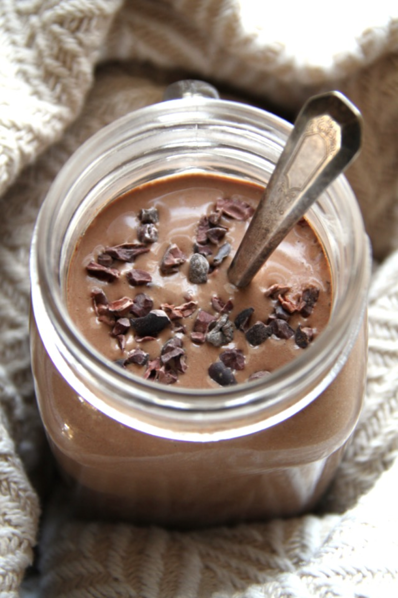 Organic Vegan Hot Chocolate Breakfast Smoothie