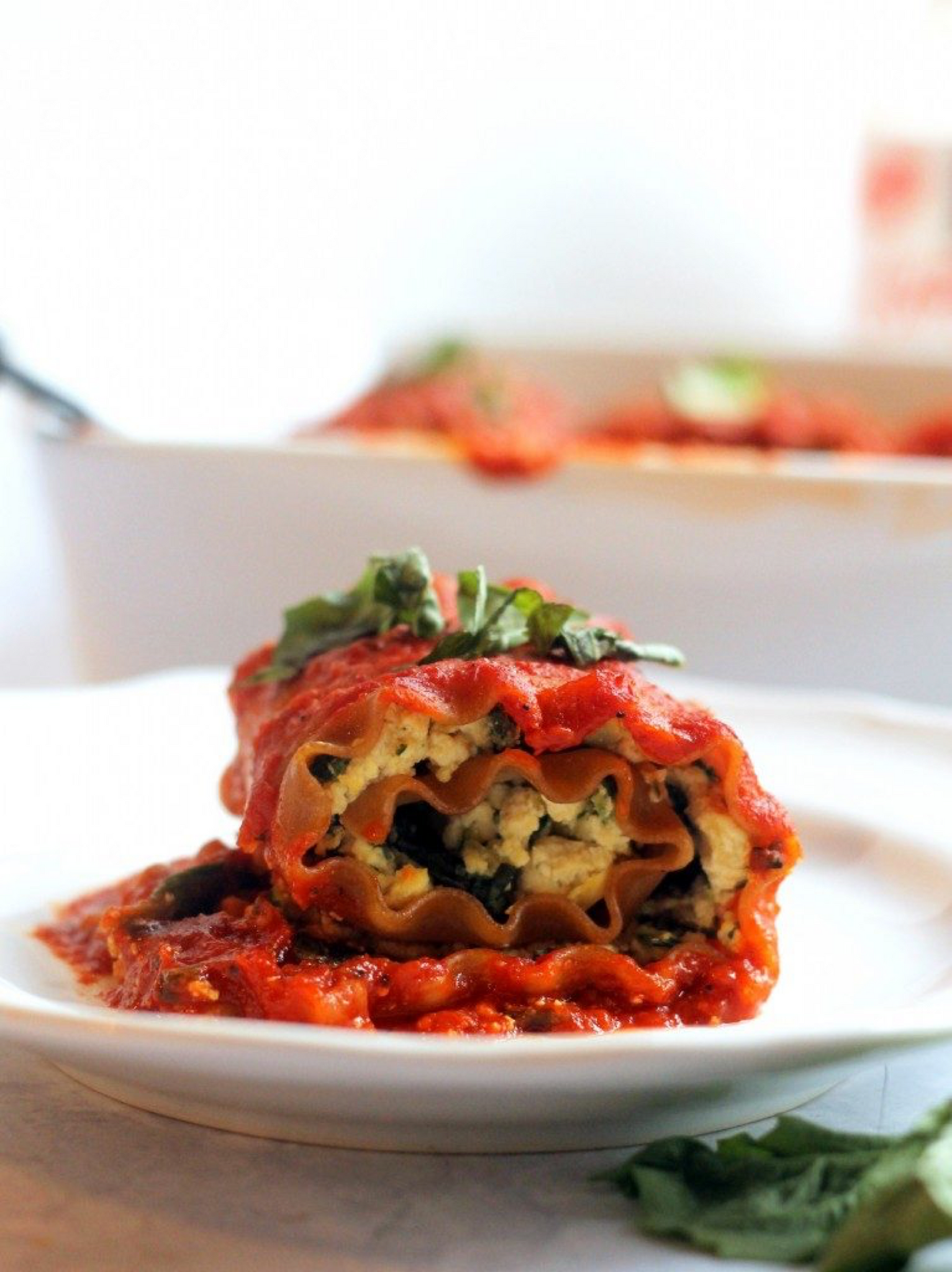 Summer Vegetable Lasagna Rolls