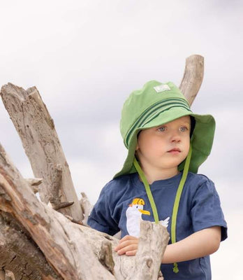 Pickapooh Organic Cotton Sun Hat LASSE, Green Tea UV 60, Buy Organic Kids  Clothing Online