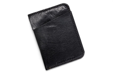 Angus Barrett The Slip Kangaroo Leather Cardholder in Black