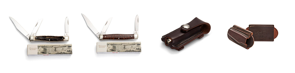 Angus Barrett Pouches and Robert Klaas Knives