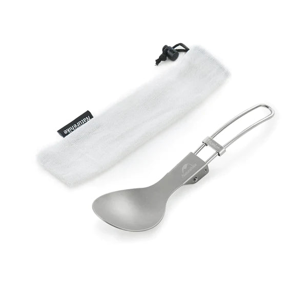 Titanium Alloy Outdoor Travel Spoon Folding Tableware