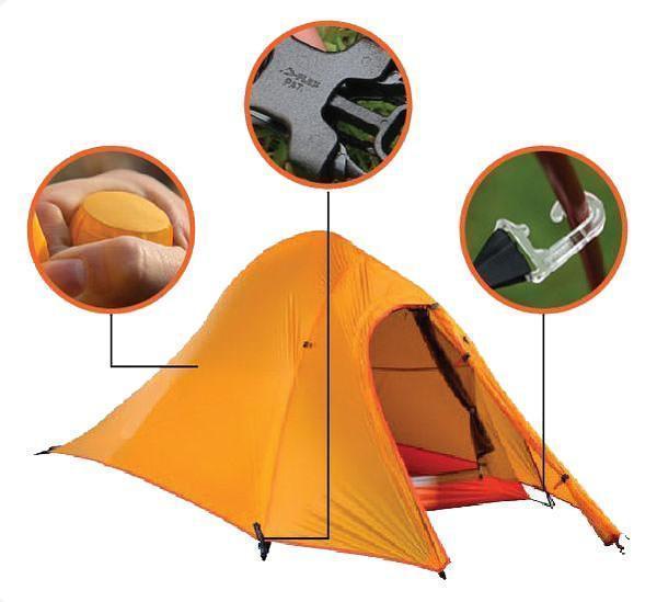 Illumina X - 1.55 Kg Ultralight Hiking Tent - Amber