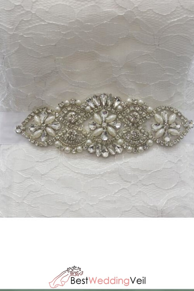 vintage pearl wedding belt
