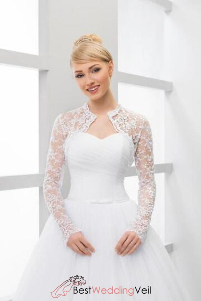 white bolero jacket for wedding dress