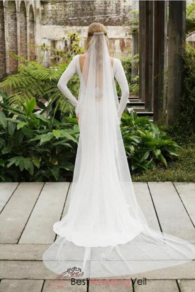 long sleeve lace back wedding dress