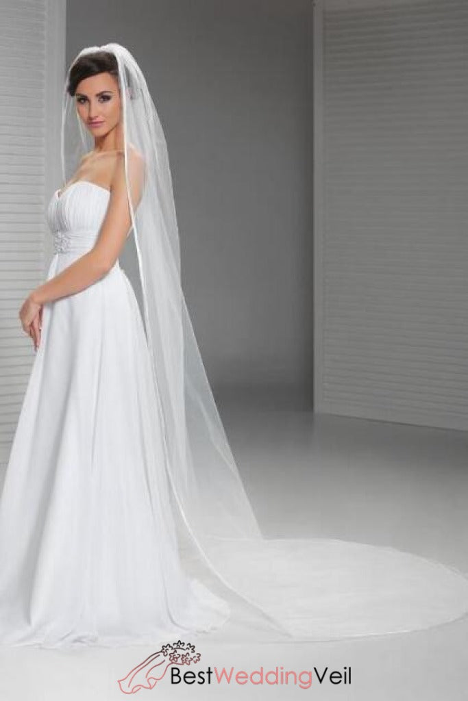 long veils for brides