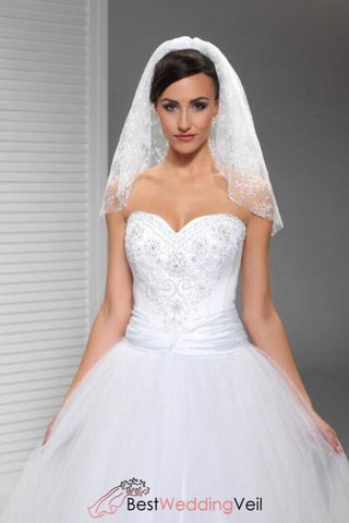 One Tier Wedding Veil Single Tier Cheap Bridal Veil Bestweddingveil