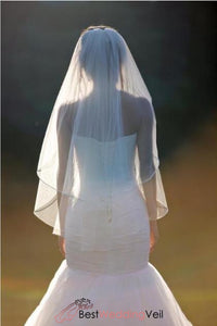 two tier wedding veil