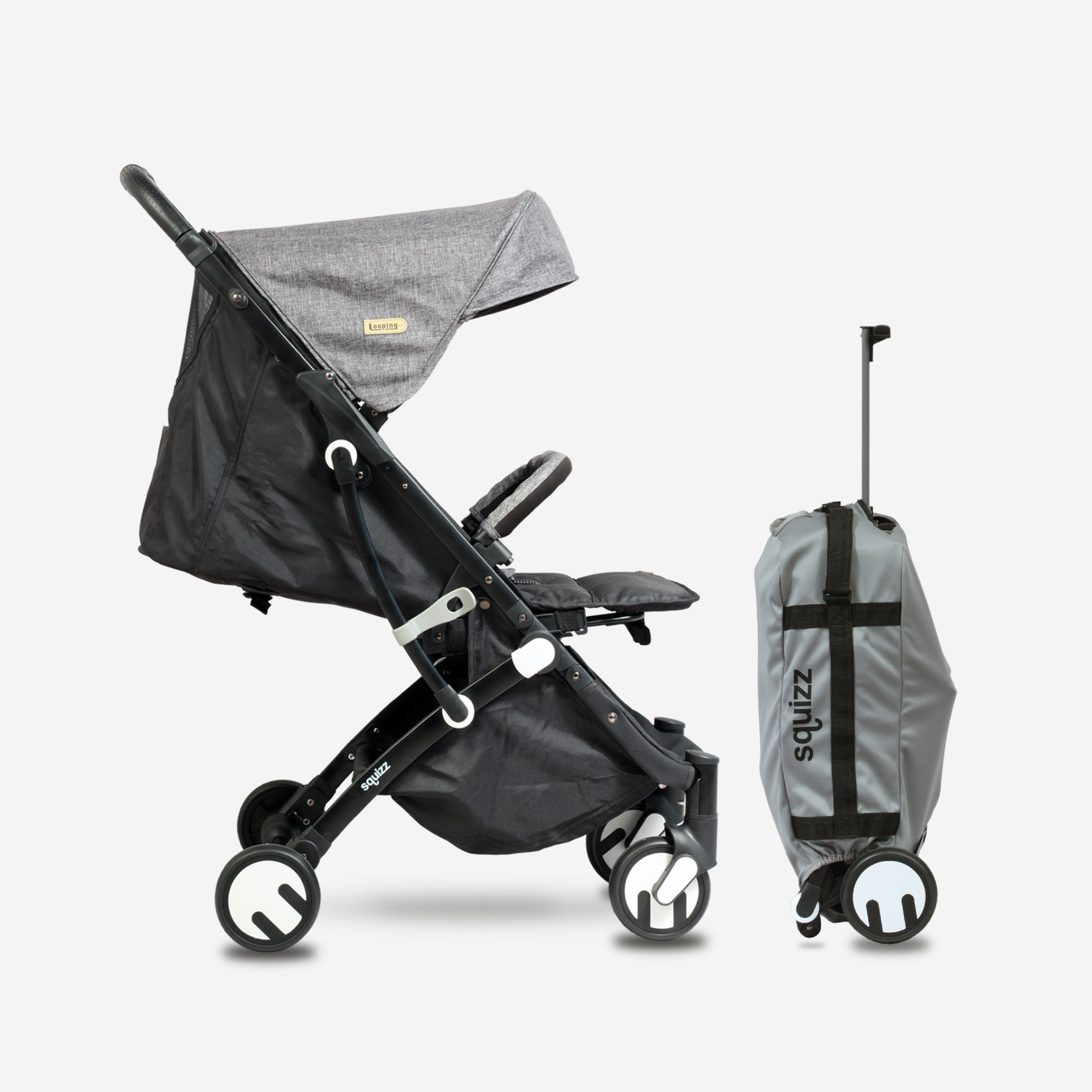 looping stroller with car seat