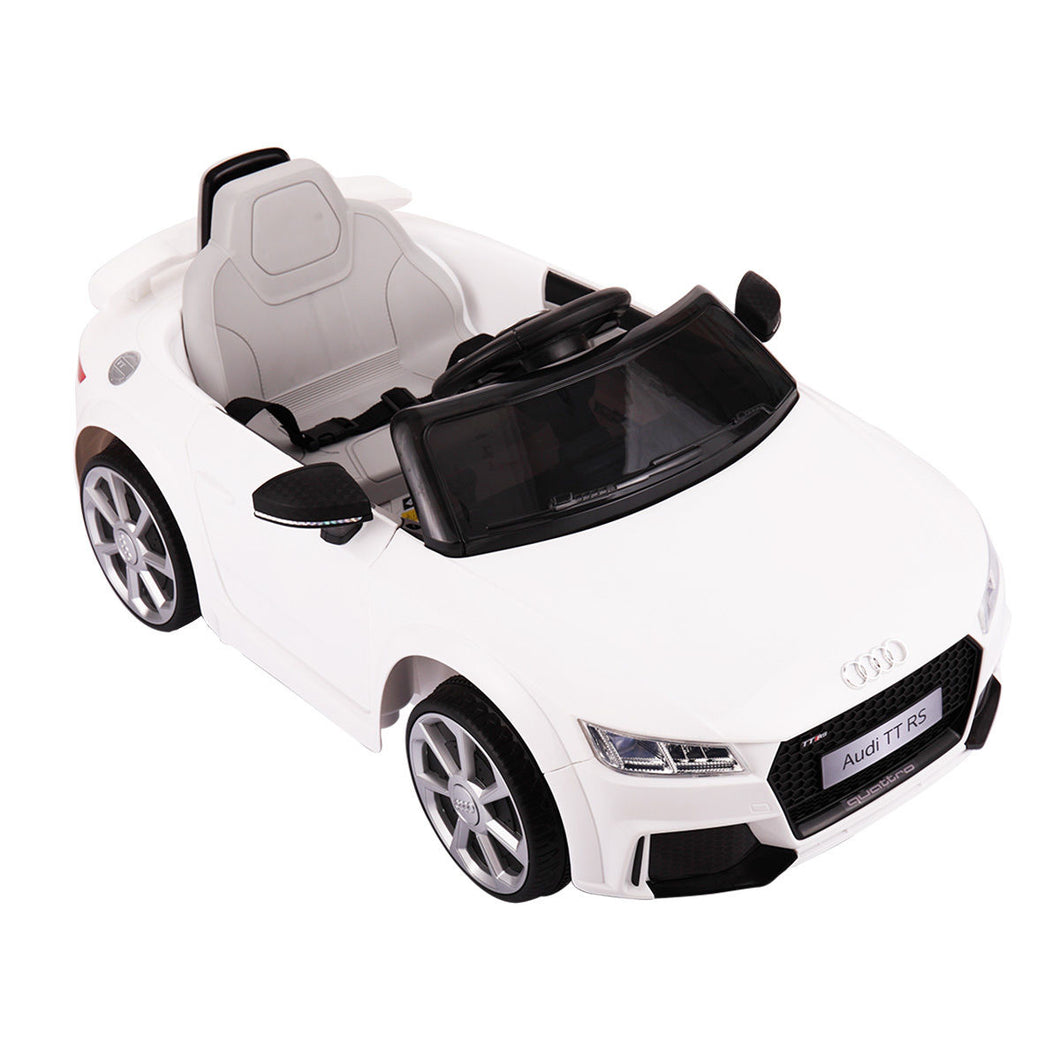 white audi toy car