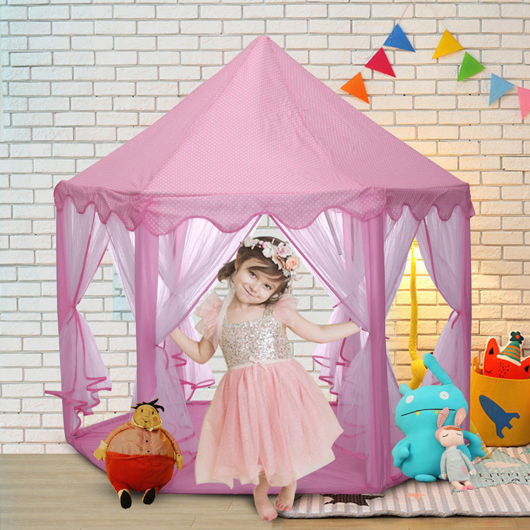 pink princess castle playhouse