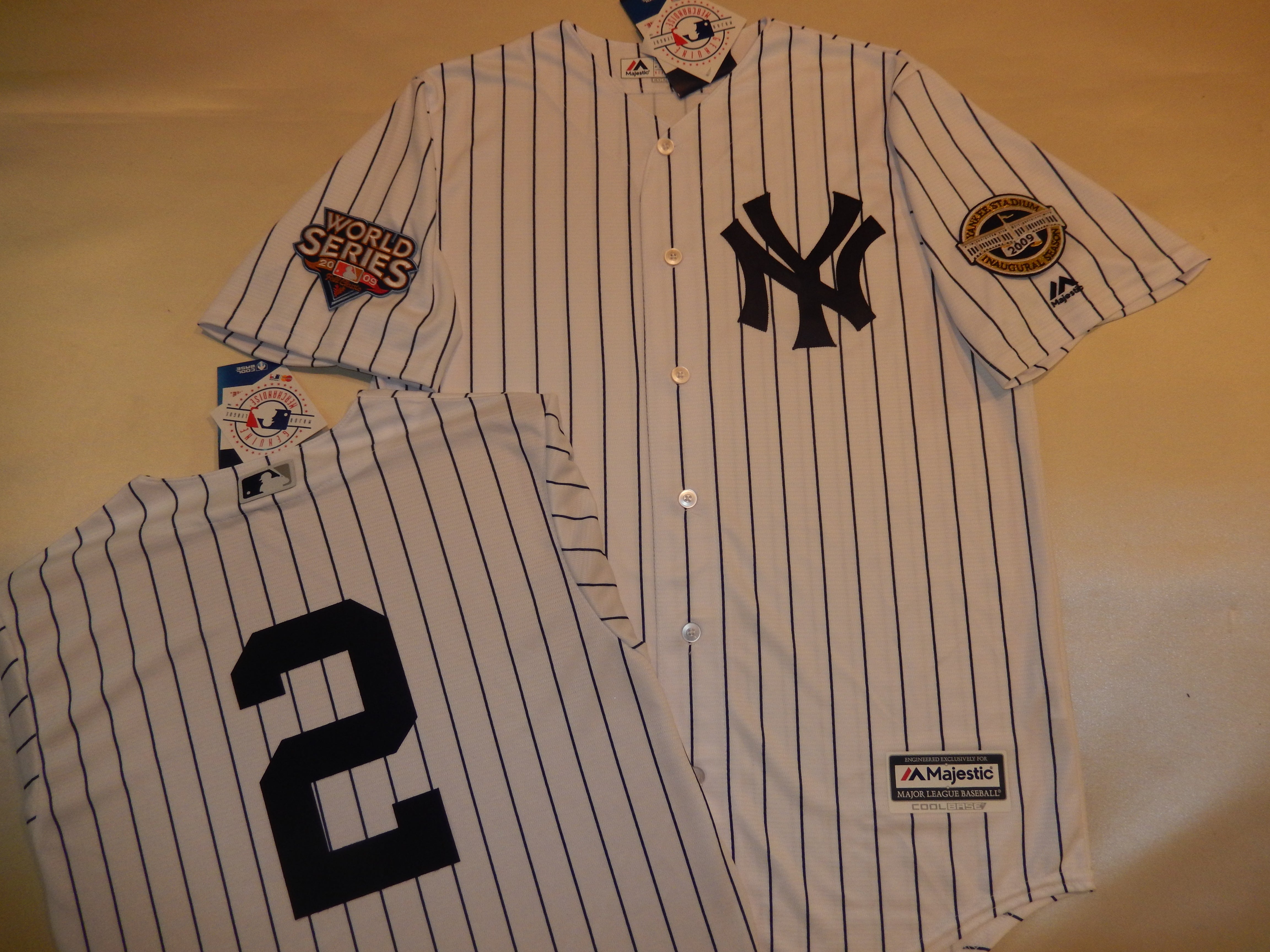 derek jeter 2009 world series jersey