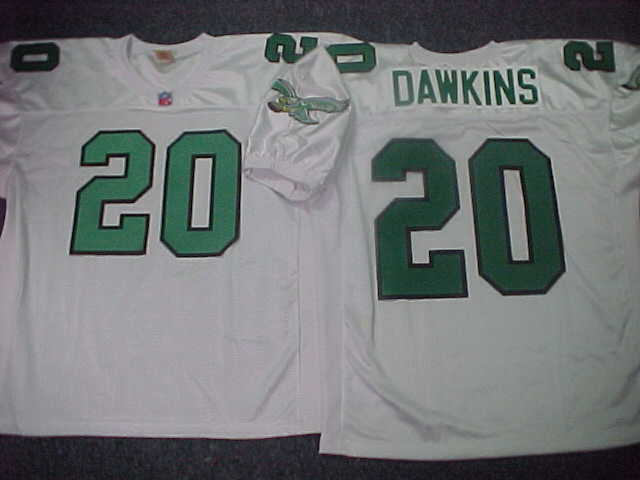 Green Retro American Football Jersey Brian Dawkins #20 Jersey Custom  Stitched