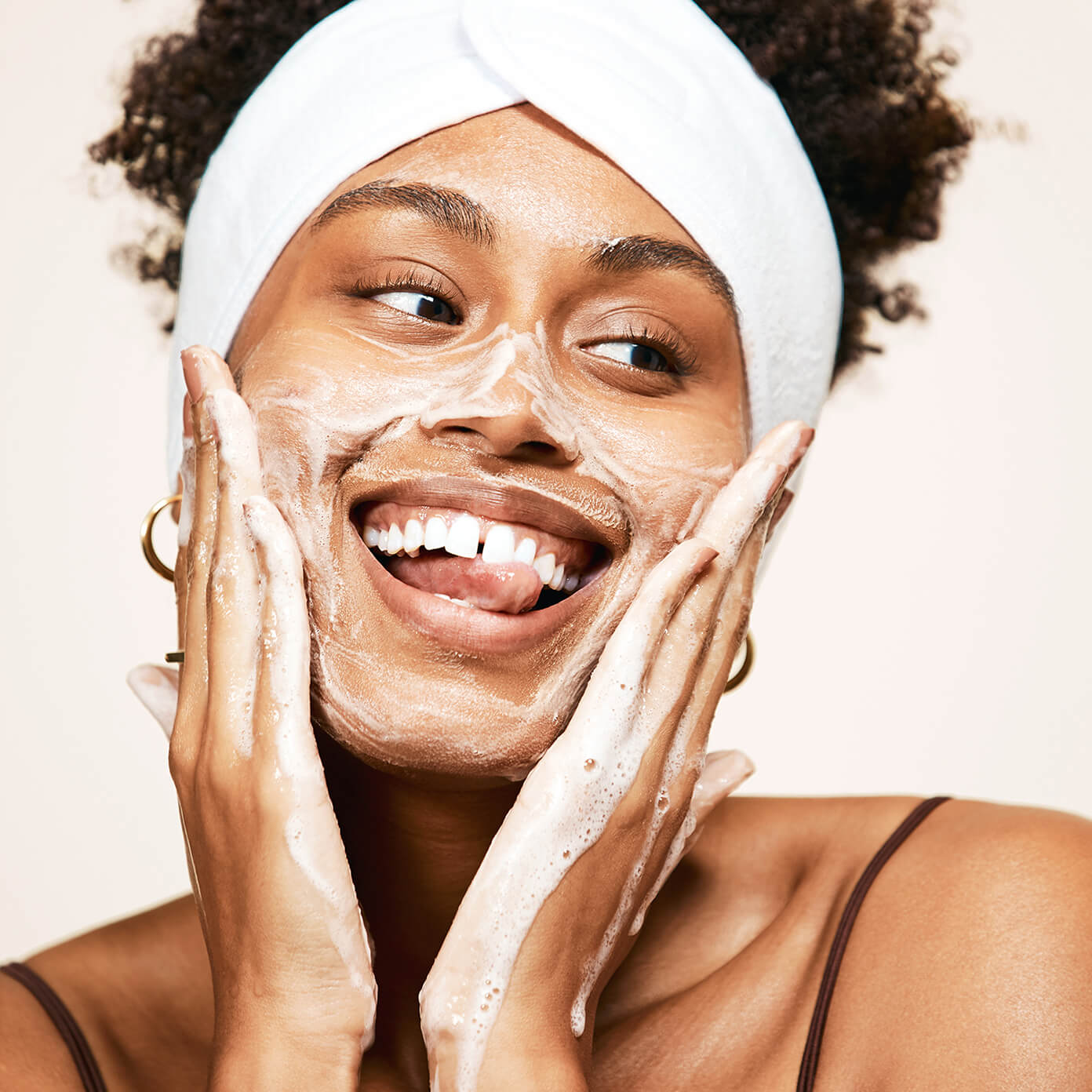 Taj using Clear Collective Exfoliating Jelly Cleanser