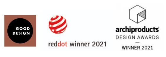 Good Design, Reddot and Archiproducts Awards