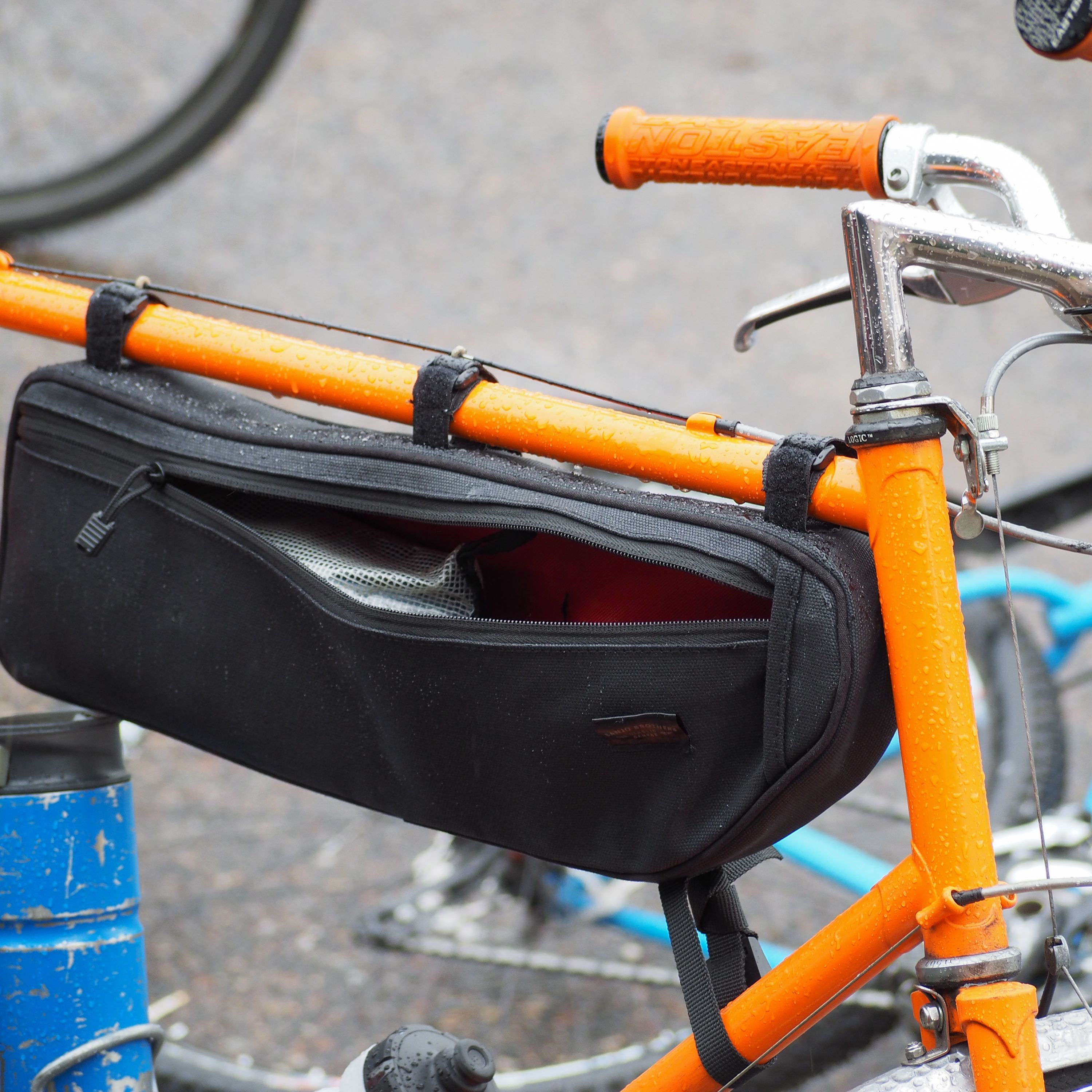 waxed canvas frame bag